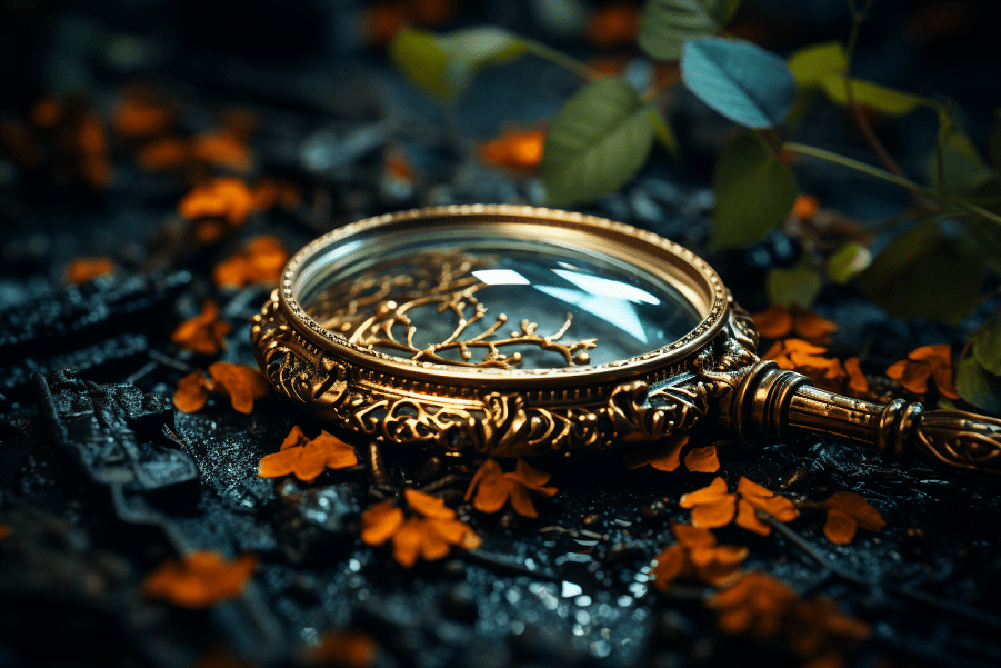 זכוכית מגדלת להתמקדות בתוכן