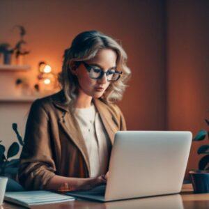 אישה כתיבת מאמר אורחת